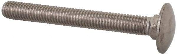 Value Collection - M8x1.25 70mm Length Under Head, Standard Square Neck, Carriage Bolt - Austenitic Grade A2 Stainless Steel, - Industrial Tool & Supply