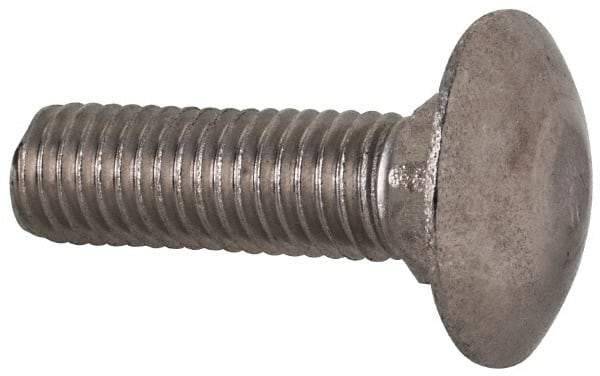 Value Collection - M10x1.5 35mm Length Under Head, Standard Square Neck, Carriage Bolt - Austenitic Grade A2 Stainless Steel, - Industrial Tool & Supply