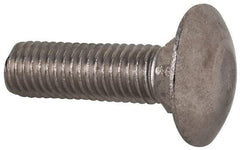 Value Collection - M10x1.5 35mm Length Under Head, Standard Square Neck, Carriage Bolt - Austenitic Grade A2 Stainless Steel, - Industrial Tool & Supply