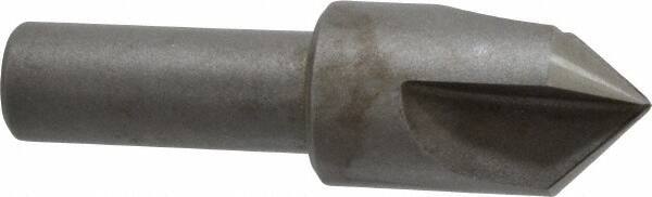 Keo - 3/4" Head Diam, 1/2" Shank Diam, 3 Flute 90° High Speed Steel Countersink - Bright Finish, 2-5/8" OAL, Single End, Straight Shank, Right Hand Cut - Industrial Tool & Supply