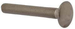Value Collection - M10x1.5 70mm Length Under Head, Standard Square Neck, Carriage Bolt - Austenitic Grade A2 Stainless Steel, - Industrial Tool & Supply