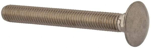 Value Collection - M10x1.5 80mm Length Under Head, Standard Square Neck, Carriage Bolt - Austenitic Grade A2 Stainless Steel, - Industrial Tool & Supply