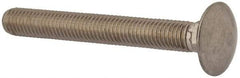 Value Collection - M10x1.5 80mm Length Under Head, Standard Square Neck, Carriage Bolt - Austenitic Grade A2 Stainless Steel, - Industrial Tool & Supply