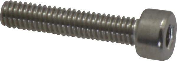 Value Collection - M4x0.70 Metric Coarse Hex Socket Drive, Socket Cap Screw - Grade 316 & Austenitic A4 Stainless Steel, Uncoated, Fully Threaded, 20mm Length Under Head - Industrial Tool & Supply