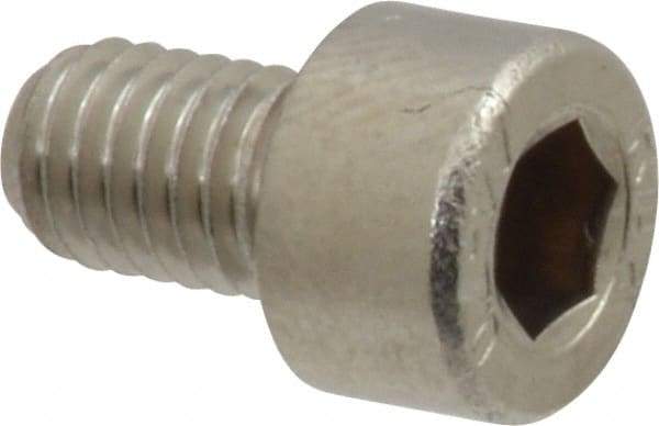 Value Collection - M5x0.80 Metric Coarse Hex Socket Drive, Socket Cap Screw - Grade 316 & Austenitic A4 Stainless Steel, Uncoated, Fully Threaded, 8mm Length Under Head - Industrial Tool & Supply