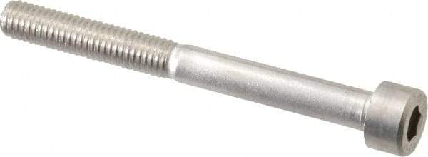 Value Collection - M5x0.80 Metric Coarse Hex Socket Drive, Socket Cap Screw - Grade 316 & Austenitic A4 Stainless Steel, Uncoated, Partially Threaded, 50mm Length Under Head - Industrial Tool & Supply