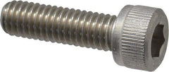 Value Collection - M6x1.00 Metric Coarse Hex Socket Drive, Socket Cap Screw - Grade 316 & Austenitic A4 Stainless Steel, Uncoated, Partially Threaded, 90mm Length Under Head - Industrial Tool & Supply