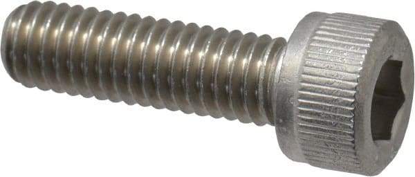Value Collection - M8x1.25 Metric Coarse Hex Socket Drive, Socket Cap Screw - Grade 316 & Austenitic A4 Stainless Steel, Uncoated, Partially Threaded, 100mm Length Under Head - Industrial Tool & Supply