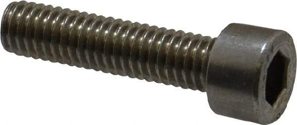 Value Collection - M6x1.00 Metric Coarse Hex Socket Drive, Socket Cap Screw - Grade 316 & Austenitic A4 Stainless Steel, Uncoated, Partially Threaded, 25mm Length Under Head - Industrial Tool & Supply