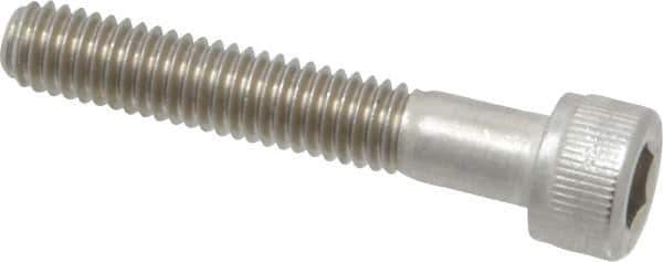 Value Collection - M6x1.00 Metric Coarse Hex Socket Drive, Socket Cap Screw - Grade 316 & Austenitic A4 Stainless Steel, Uncoated, Partially Threaded, 35mm Length Under Head - Industrial Tool & Supply