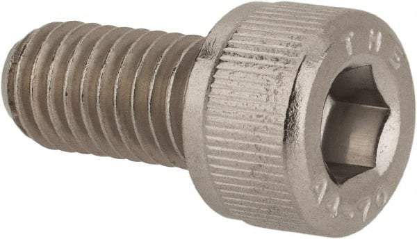 Value Collection - M8x1.25 Metric Coarse Hex Socket Drive, Socket Cap Screw - Grade 316 & Austenitic A4 Stainless Steel, Uncoated, Fully Threaded, 16mm Length Under Head - Industrial Tool & Supply