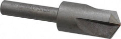 Keo - 1/2" Head Diam, 1/4" Shank Diam, 3 Flute 120° High Speed Steel Countersink - Bright Finish, 2" OAL, Single End, Straight Shank, Right Hand Cut - Industrial Tool & Supply