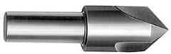 Interstate - 7/8" Head Diam, 1/2" Shank Diam, 3 Flute 90° High Speed Steel Countersink - Industrial Tool & Supply