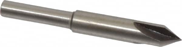 Interstate - 1/4" Head Diam, 3/16" Shank Diam, 3 Flute 60° High Speed Steel Countersink - Industrial Tool & Supply