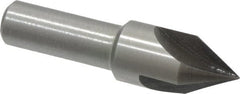 Interstate - 1/2" Head Diam, 3/8" Shank Diam, 3 Flute 60° High Speed Steel Countersink - Industrial Tool & Supply