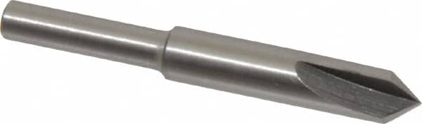 Interstate - 1/4" Head Diam, 3/16" Shank Diam, 3 Flute 82° High Speed Steel Countersink - Industrial Tool & Supply