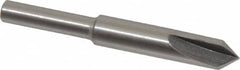Interstate - 1/4" Head Diam, 3/16" Shank Diam, 3 Flute 82° High Speed Steel Countersink - Industrial Tool & Supply
