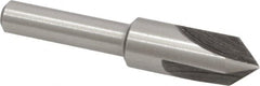 Interstate - 3/8" Head Diam, 1/4" Shank Diam, 3 Flute 82° High Speed Steel Countersink - Industrial Tool & Supply