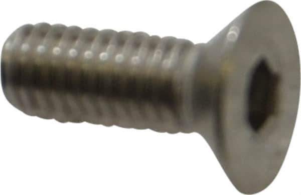 Value Collection - M3x0.50 Metric Coarse Hex Socket Drive, 90° Flat Screw - Grade 316 & Austenitic A4 Stainless Steel, Fully Threaded, 8mm OAL - Industrial Tool & Supply