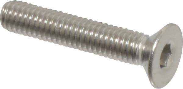 Value Collection - M3x0.50 Metric Coarse Hex Socket Drive, 90° Flat Screw - Grade 316 & Austenitic A4 Stainless Steel, Partially Threaded, 16mm OAL - Industrial Tool & Supply
