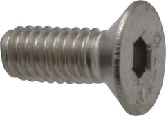 Value Collection - M4x0.70 Metric Coarse Hex Socket Drive, 90° Flat Screw - Grade 316 & Austenitic A4 Stainless Steel, Fully Threaded, 10mm OAL - Industrial Tool & Supply