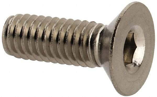 Value Collection - M4x0.70 Metric Coarse Hex Socket Drive, 90° Flat Screw - Grade 316 & Austenitic A4 Stainless Steel, Fully Threaded, 12mm OAL - Industrial Tool & Supply