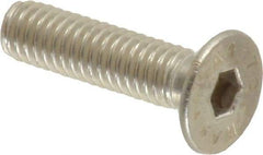 Value Collection - M4x0.70 Metric Coarse Hex Socket Drive, 90° Flat Screw - Grade 316 & Austenitic A4 Stainless Steel, Partially Threaded, 16mm OAL - Industrial Tool & Supply