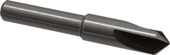 Interstate - 5/16" Head Diam, 1/4" Shank Diam, 3 Flute 90° High Speed Steel Countersink - Bright Finish, 2" OAL, Single End, Straight Shank, Right Hand Cut - Industrial Tool & Supply
