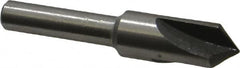 Interstate - 3/8" Head Diam, 1/4" Shank Diam, 3 Flute 90° High Speed Steel Countersink - Industrial Tool & Supply