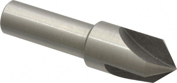 Interstate - 1/2" Head Diam, 3/8" Shank Diam, 3 Flute 90° High Speed Steel Countersink - Industrial Tool & Supply