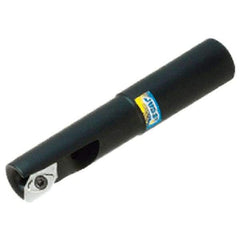 Iscar - 32mm Cut Diam, 15.8mm Max Depth of Cut, 32mm Shank Diam, 150mm OAL, Indexable Square Shoulder End Mill - Cylindrical Shank, 90° Lead Angle, Through Coolant, Series Helialu - Industrial Tool & Supply