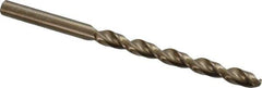 Cleveland - 15/64" 135° Cobalt Jobber Drill - Oxide/Gold Finish, Right Hand Cut, Parabolic Flute, Straight Shank, 3-7/8" OAL, Split Point - Industrial Tool & Supply