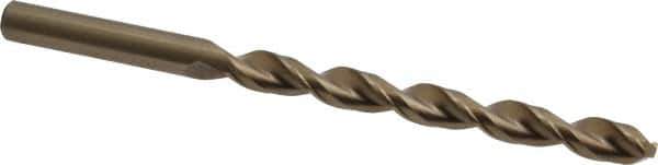 Cleveland - #3 135° Cobalt Jobber Drill - Oxide/Gold Finish, Right Hand Cut, Parabolic Flute, Straight Shank, 3-3/4" OAL, Split Point - Industrial Tool & Supply