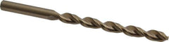 Cleveland - #3 135° Cobalt Jobber Drill - Oxide/Gold Finish, Right Hand Cut, Parabolic Flute, Straight Shank, 3-3/4" OAL, Split Point - Industrial Tool & Supply
