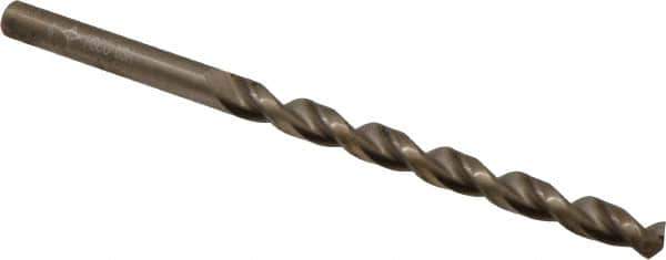 Cleveland - #6 135° Cobalt Jobber Drill - Oxide/Gold Finish, Right Hand Cut, Parabolic Flute, Straight Shank, 3-3/4" OAL, Split Point - Industrial Tool & Supply