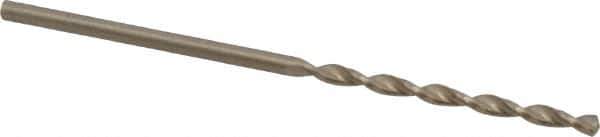 Cleveland - #49 135° Cobalt Jobber Drill - Oxide/Gold Finish, Right Hand Cut, Parabolic Flute, Straight Shank, 2" OAL, Split Point - Industrial Tool & Supply