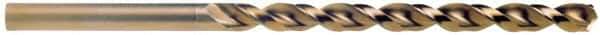 Cleveland - 12.5mm 135° Cobalt Jobber Drill - Oxide/Gold Finish, Right Hand Cut, Parabolic Flute, Straight Shank, 5.945" OAL, Split Point - Industrial Tool & Supply