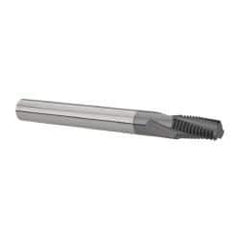 Scientific Cutting Tools - 1/16-27, 1/8-27 NPT, 0.222" Cutting Diam, 3 Flute, Solid Carbide Helical Flute Thread Mill - Internal/External Thread, 0.461" LOC, 2-1/2" OAL, 1/4" Shank Diam - Industrial Tool & Supply
