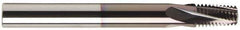 Accupro - 9/16-12 UNC, 0.37" Cutting Diam, 4 Flute, Solid Carbide Helical Flute Thread Mill - Internal Thread, 7/8" LOC, 3" OAL, 3/8" Shank Diam - Industrial Tool & Supply