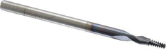 Accupro - #4-40 UNC, 0.085" Cutting Diam, 2 Flute, Solid Carbide Helical Flute Thread Mill - Internal Thread, 7/32" LOC, 2" OAL, 1/8" Shank Diam - Industrial Tool & Supply