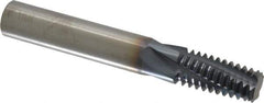Accupro - 5/8-11 UNC, 0.49" Cutting Diam, 4 Flute, Solid Carbide Helical Flute Thread Mill - Internal Thread, 1" LOC, 3-1/2" OAL, 1/2" Shank Diam - Industrial Tool & Supply