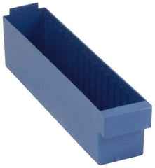 Quantum Storage - 17-5/8" Deep, Red High-Impact Polystyrene Drawer Bin - 4-5/8" High x 3-3/4" Wide x 17-5/8" Long - Industrial Tool & Supply