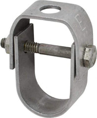 Empire - 3/4" Pipe, 3/8" Rod, Carbon Steel Adjustable Clevis Hanger - Black - Industrial Tool & Supply