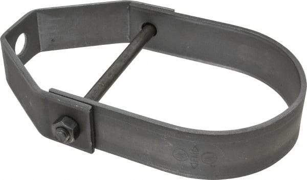 Empire - 3" Pipe, 1/2" Rod, Carbon Steel Adjustable Clevis Hanger - Black - Industrial Tool & Supply