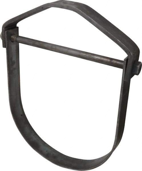 Empire - 12" Pipe, 7/8" Rod, Carbon Steel Adjustable Clevis Hanger - Black - Industrial Tool & Supply