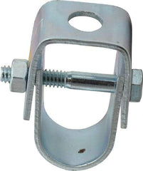 Empire - 1/2" Pipe, 3/8" Rod, Carbon Steel Adjustable Clevis Hanger - Electro Galvanized - Industrial Tool & Supply