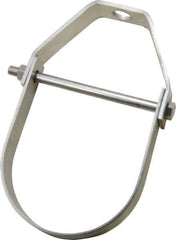 Empire - 4" Pipe, 5/8" Rod, Grade 304 Stainless Steel Adjustable Clevis Hanger - Industrial Tool & Supply