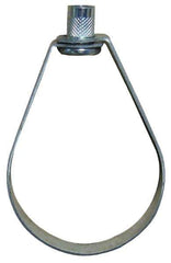 Empire - 3-1/2" Pipe, 1/2" Rod, Carbon Steel Emlok Swivel Ring Hanger - Pre-Galvanized, 600 Lb Capacity - Industrial Tool & Supply