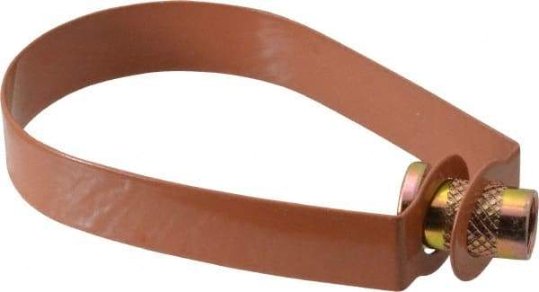 Empire - 2" Pipe, 3/8" Rod, Carbon Steel Emlok Swivel Ring Hanger - Copper Plated, 600 Lb Capacity - Industrial Tool & Supply