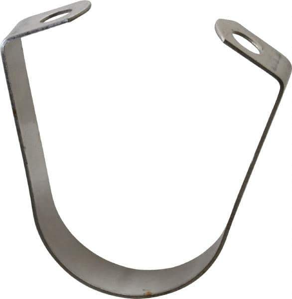 Empire - 1-1/2" Pipe, 3/8" Rod, Grade 304 Stainless Steel Adjustable Band Hanger - Industrial Tool & Supply